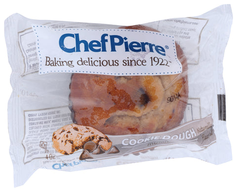Chef Pierre Muffin Cookie Dough Individually Wrapped, 4 Ounce -- 24 per case.