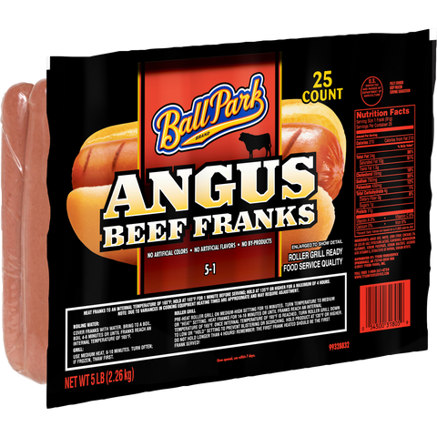 Bp BP ANGUS BEEF HOT DOG 5:LB