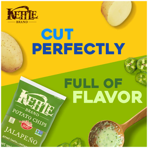 Kettle Jalapeno Potato Chips - 2 oz. bag, 6 per case