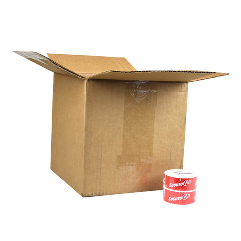 National Checking Secure It Red Permanent Label, 1 x 3 inch -- 2 rolls per case
