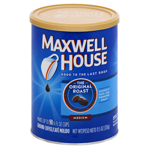 Maxwell House Original Roast Ground Coffee, 11.5 Ounce -- 6 per case.