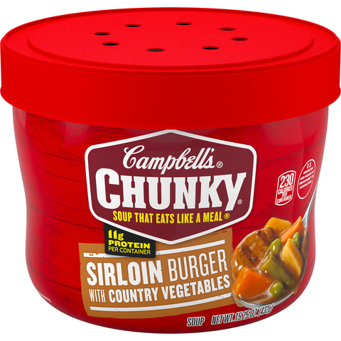 Campbell's® SOUP CHUNKY SIRLOIN BEEF WITH COUNTRY VEGETABLE MICROWAVEABLE