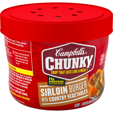 Campbell's® SOUP CHUNKY SIRLOIN BEEF WITH COUNTRY VEGETABLE MICROWAVEABLE