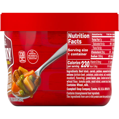 Campbell's® SOUP CHUNKY SIRLOIN BEEF WITH COUNTRY VEGETABLE MICROWAVEABLE