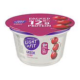 Light and Fit Greek Cherry Nonfat Yogurt, 5.3 Ounce -- 12 per case.