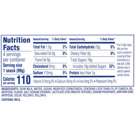 Grab N Snacks Vanilla Pudding 4 Pack, 14 Ounce -- 12 Case