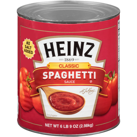 Heinz No Salt Spaghetti Sauce, 104 Ounce -- 6 per case.