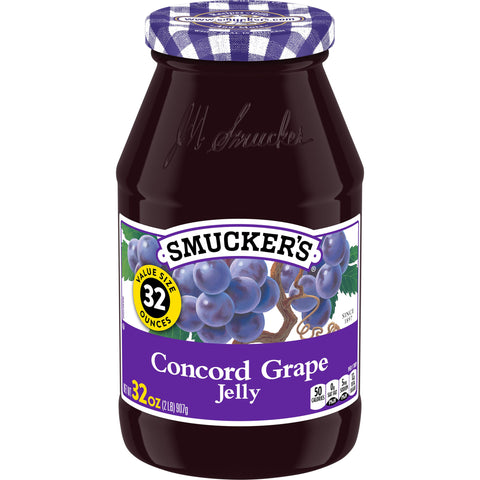 Smuckers Grape Jelly, 32 Ounce -- 12 per case.