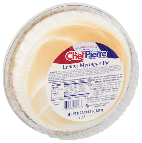 Chef Pierre PIE LEMON MERINGUE 10