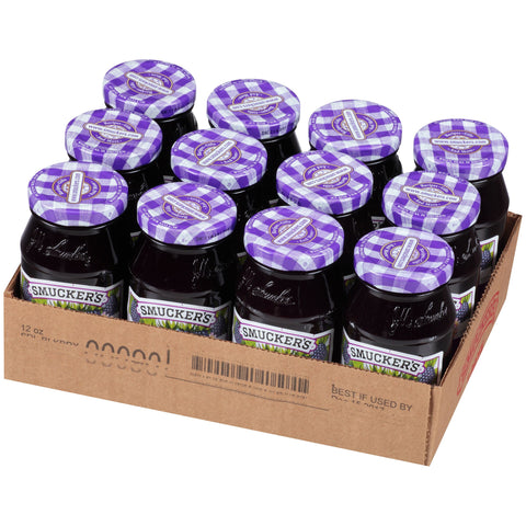 Jam Blackberry Seedless Glass Jar