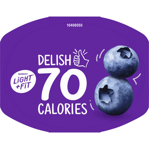 Light and Fit Blueberry Yogurt, 5.3 Ounce -- 12 per case.