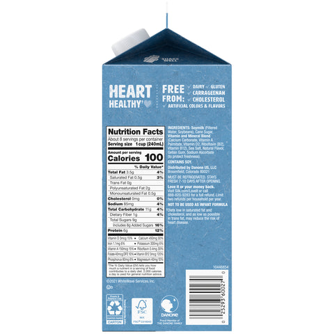 WhiteWave Silk Natural Vanilla SoyMilk, 64 Ounce -- 6 per case.