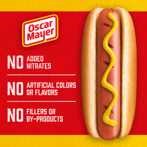 Kraft Oscar Mayer Hot Dog - Jumbo Wiener, 16 Ounce -- 12 per case.