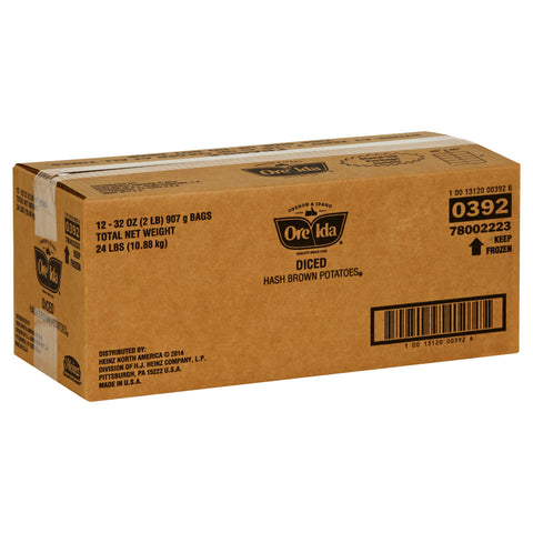 Ore-Ida Diced Hash Brown Potatoes, 2 Pound -- 12 per case