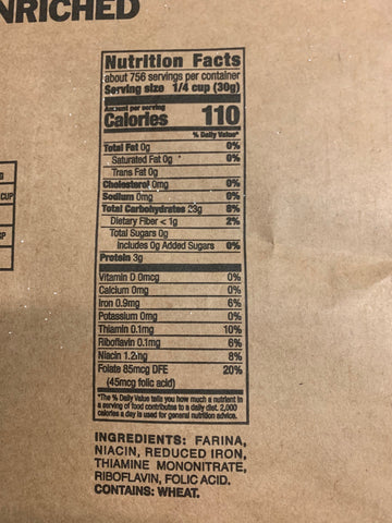 Gilster Mary Lee CEREAL FARINA