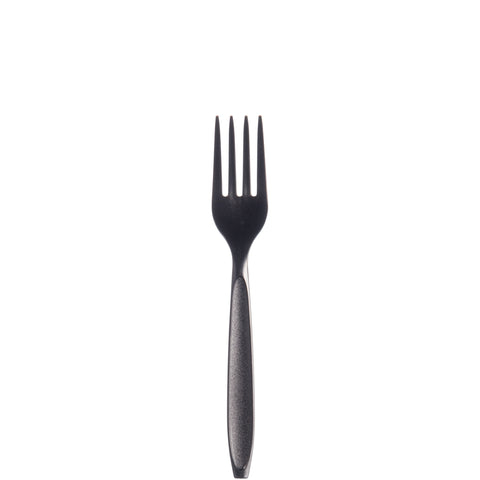 Fork Plastic Medium Weight Black Ps