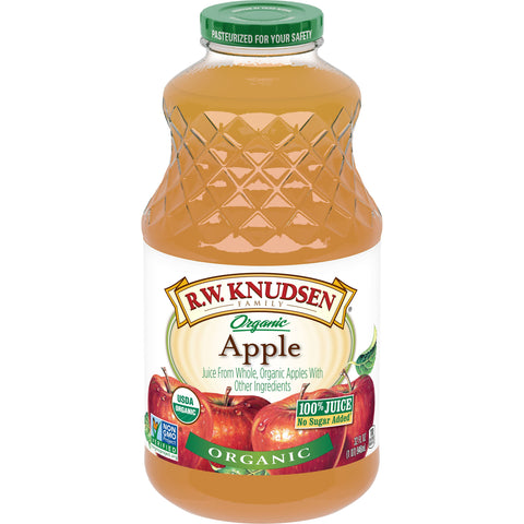 R.W. Knudsen Organic Apple Juice, 32 Fluid Ounce -- 6 per case
