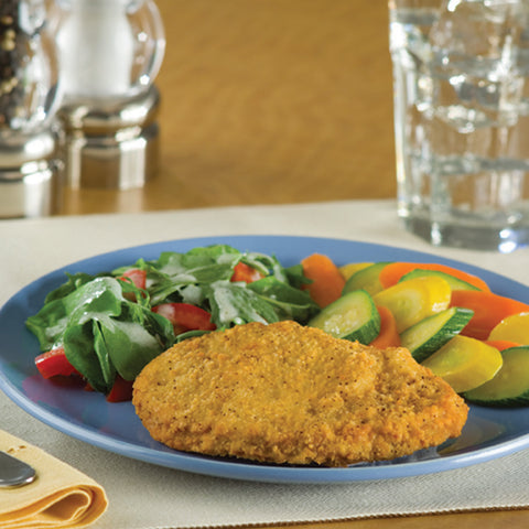 Advance Food Breaded Veal and Beef Patties Fritter, 4 Ounce -- 40 per case.