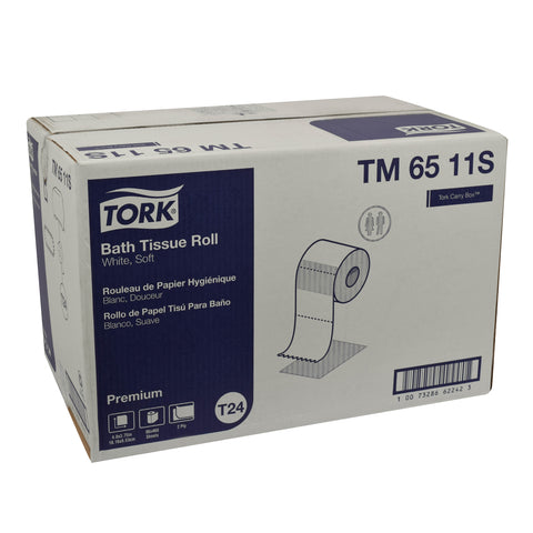 Tork Premium TISSUE BATH PREMIUM WHITE 2-PLY 3.8X4.4