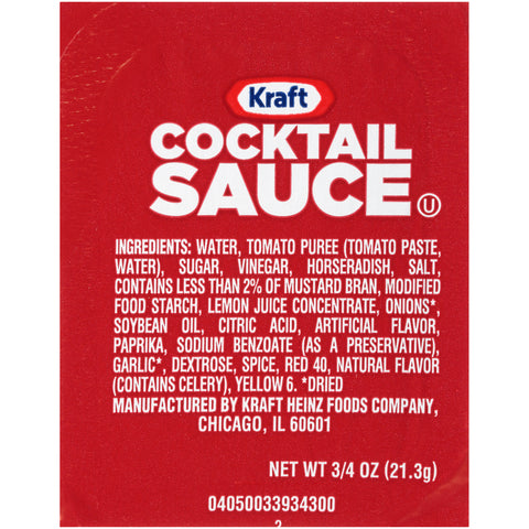 Kraft Single Serve Cocktail Sauce Cup, 0.75 ounce -- 200 per case