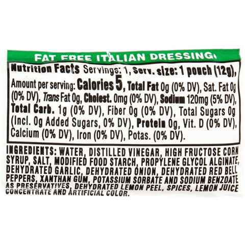 Dressing Italian Fat Free Single Serve Packet 78000368