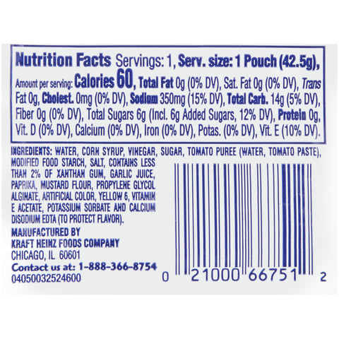 Kraft Fat Free French Style Dressing Pouch, 1.5 Ounce -- 60 per case