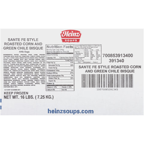 Smart-Savory SOUP CORN & GREEN CHILI BISQUE 391340/78001489
