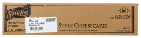 Cheesecake New York Style Creamy Plain Round 16 Slice 10