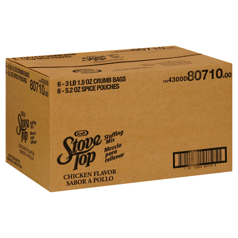 Stove Top Chicken Flavored Stuffing 6 Case 3.6 Pound