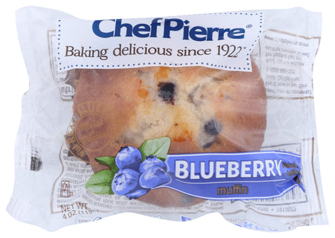 Chef Pierre Individually Wrapped Blueberry Muffin, 4 Ounce -- 12 per case