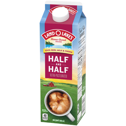 Land O Lakes Traditional Extended Shelf Life Half and Half, 32 ounce -- 12 per case