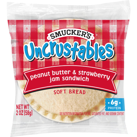 Uncrustables® SANDWICH PEANUT BUTTER & STRAWBERRY JELLY IW 2 OZ