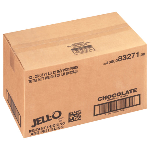 Pudding Jello Instant Chocolate 12 Case 28 Ounce