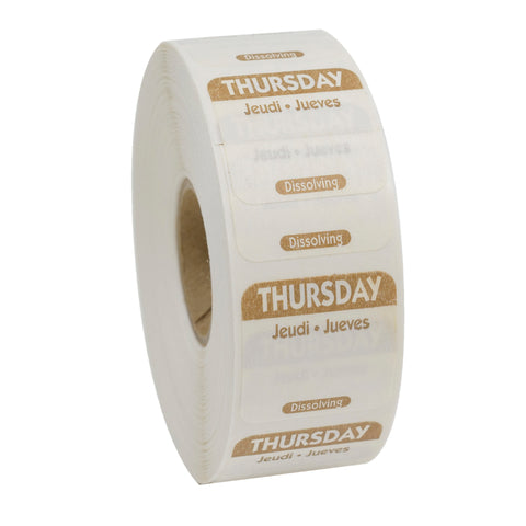National Checking LABEL DISSOLVING TRILINGUAL BROWN THIURSDAY 1X1
