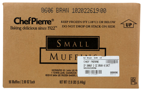 Chef Pierre Small Bran Muffin -- 96 per case.