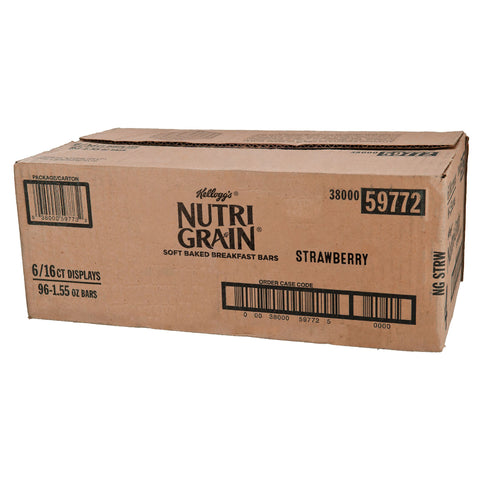 Nutrigrain Strawberry Cereal Bar, 1.55 Ounce -- 96 per case.
