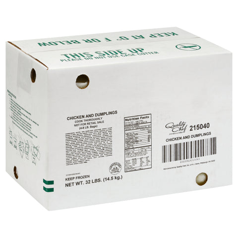 Quality Chef Natural Chicken Dumpling, 8 Pound -- 4 per case