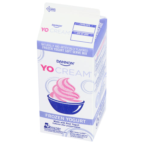 Yocream Yogurt Mix, No Sugar Added Yellow Cake Batter Fat Free Soft Serve, 64 Ounce -- 6 per case.