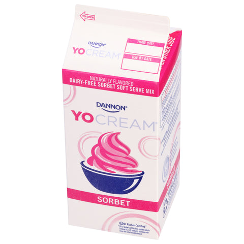 Yocream Sorbet Mix, Kiwi Strawberry Soft Serve, 64 Ounce -- 6 per case.