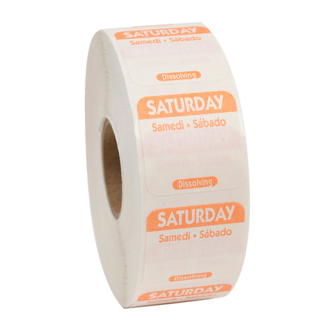 National Checking LABEL 1X1 SAT DSSLVBLE TRLNG ORG 1000 PER ROLL
