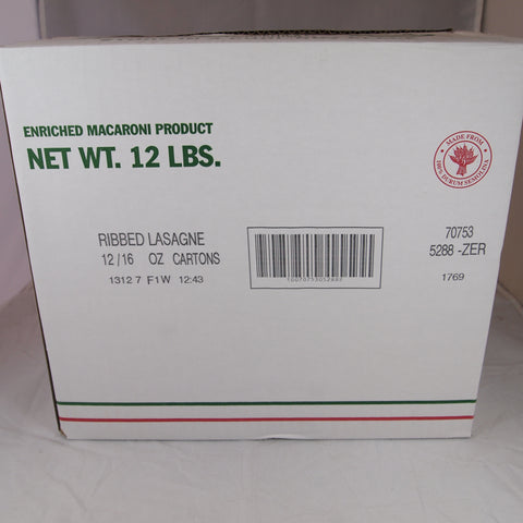 Zerega PASTA LASAGNA RIBBED