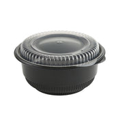Incredi-Bowl® BOWL POLYPROPYLENE BLACK COMBO W/ LID 16 OZ