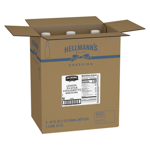 Hellmann's® DRESSING VINAIGRETTE LEMON ZA'ATAR SALAD BAR BOTTLE