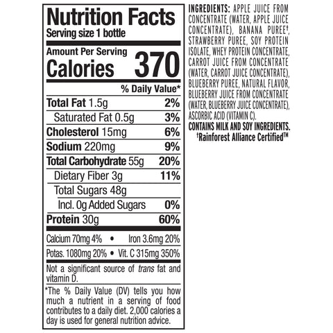Naked Juice JUICE DRINK DOUBLE BERRY PROTEIN ZONE
