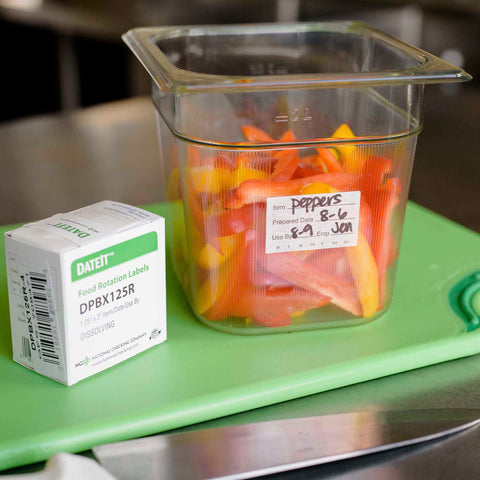 National Checking LABEL ITEM/DATE/USE BY DISSOLVING .25X2