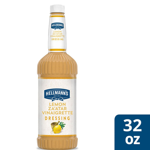 Hellmann's® DRESSING VINAIGRETTE LEMON ZA'ATAR SALAD BAR BOTTLE