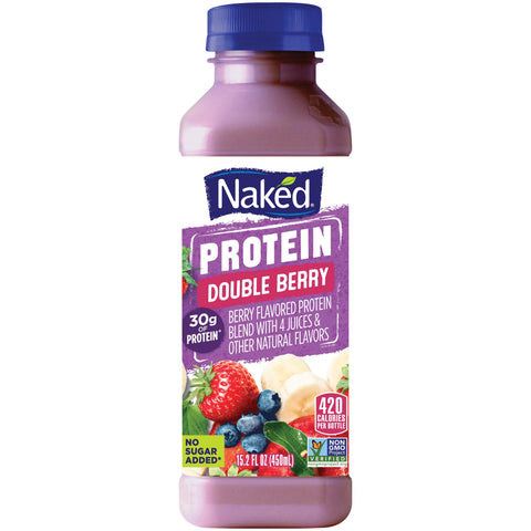 Naked Juice DRINK NAKED JUICE DOUBLE BERRY PROTEIN PLASTIC BOTTLE