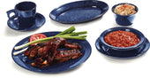 Dallas Ware® PLATTER OVAL MELAMINE CAFE BLUE 9.25X6.25