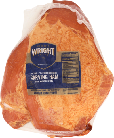 Wright® Brand HAM FLAT CARVING NATURAL JUICE GLUTEN-FREE 10243250616