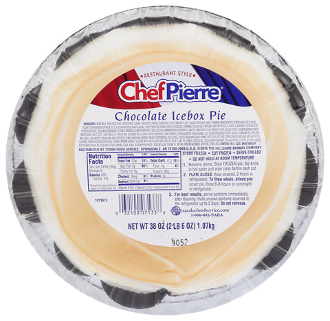 Chef Pierre PIE CHOCOLATE ICEBOX CONDENSED W/DOMES 10